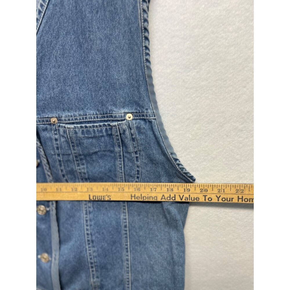 Vintage HGNY International Blues Denim Vest Size Medium - Picture 6 of 11